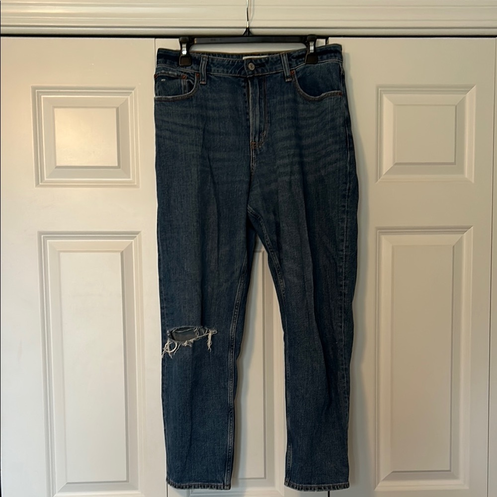 Abercrombie & Fitch Dark Blue Straight Leg Jeans